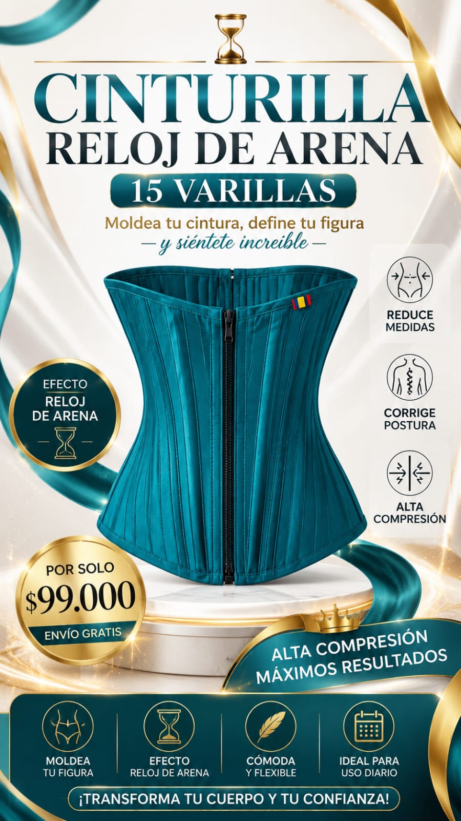FAJA RELOJ DE ARENA CINTURILLA